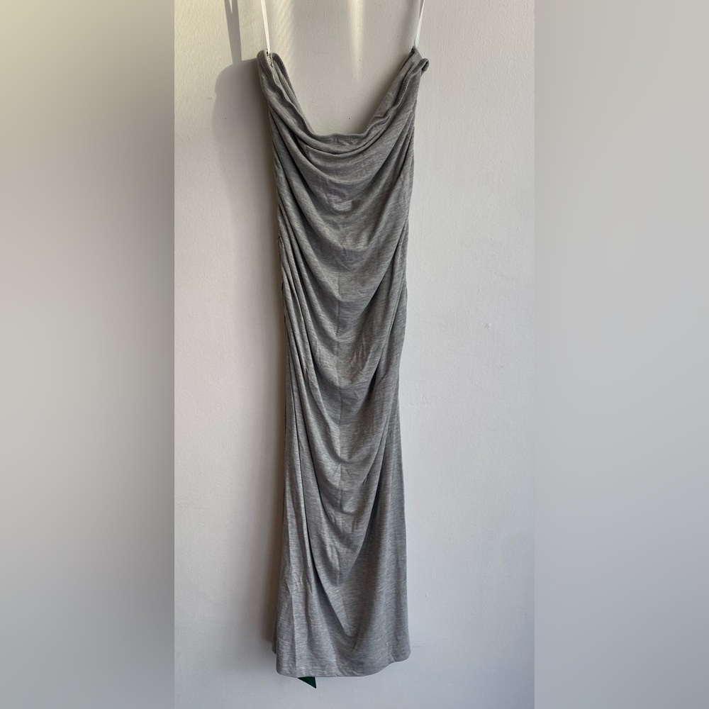 Gray Tube Top Dress